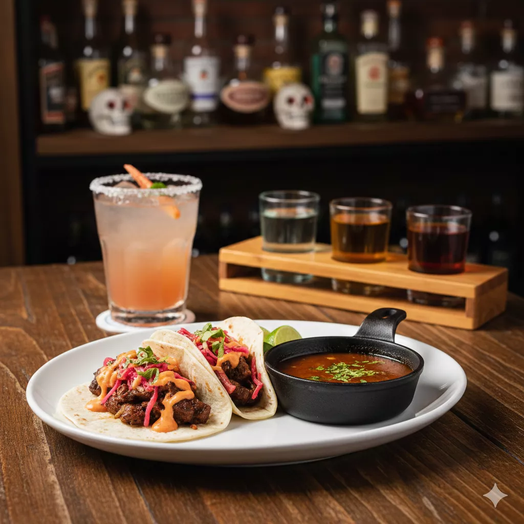 Tequila and Mezcal selection at Craft Tacos & Tequila Mohegan Lake